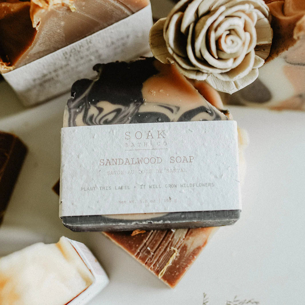 SOAK Bath Co | Sandalwood Soap Bar