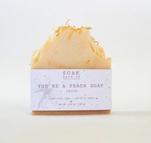 Load image into Gallery viewer, SOAK Bath Co | You&#39;re a Peach Soap Bar
