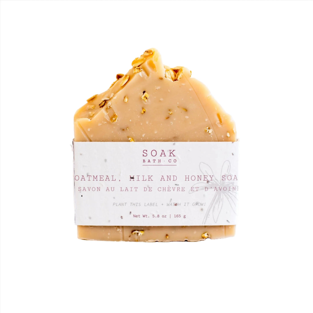 SOAK Bath Co | Oatmeal, Milk and Honey Soap Bar