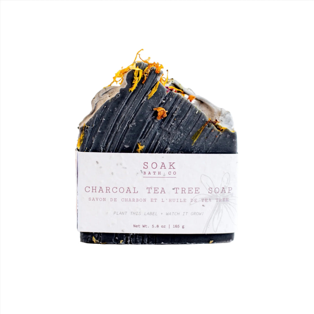 SOAK Bath Co | Charcoal Tea Tree Soap