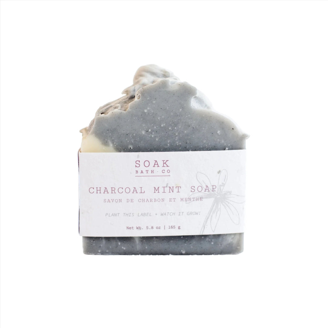 SOAK Bath Co | Charcoal Mint Soap Bar