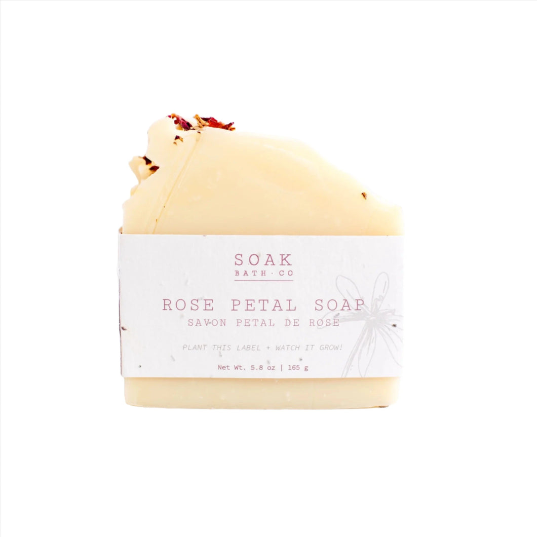 SOAK Bath Co | Rose Petal Soap Bar