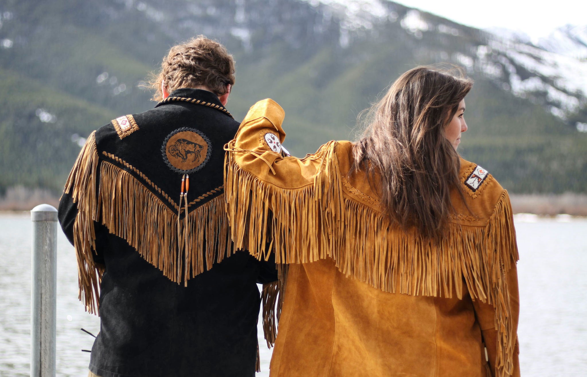 Beaded Leather Fringe Jacket The Banff Trading Post